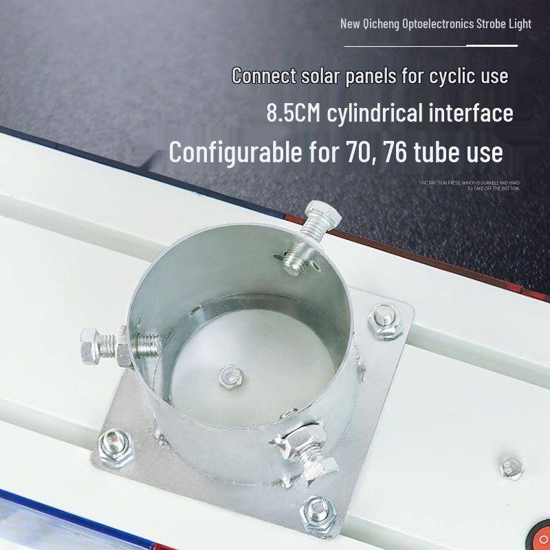 Dual-Sided LED Strobe Traffic Warning Light for Road Construction (Red & Blue)