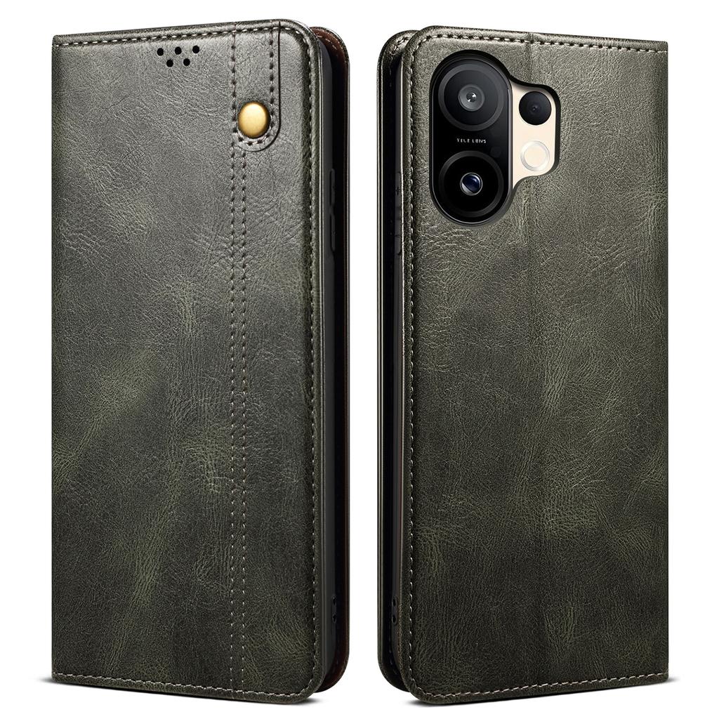 For vivo S30 Pro mini 5G Case Crazy Horse Texture Waxy Leather Wallet Stand Phone Cover