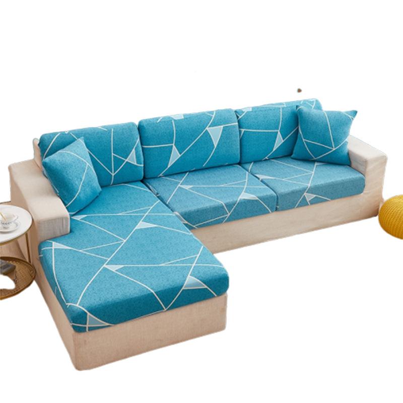 Elastischer Chaiselongue-Sofabezug, Sofakissenbezug, Sofasitzbezug, Sofabezug, All-Inclusive, Vier Jahreszeiten, Universal