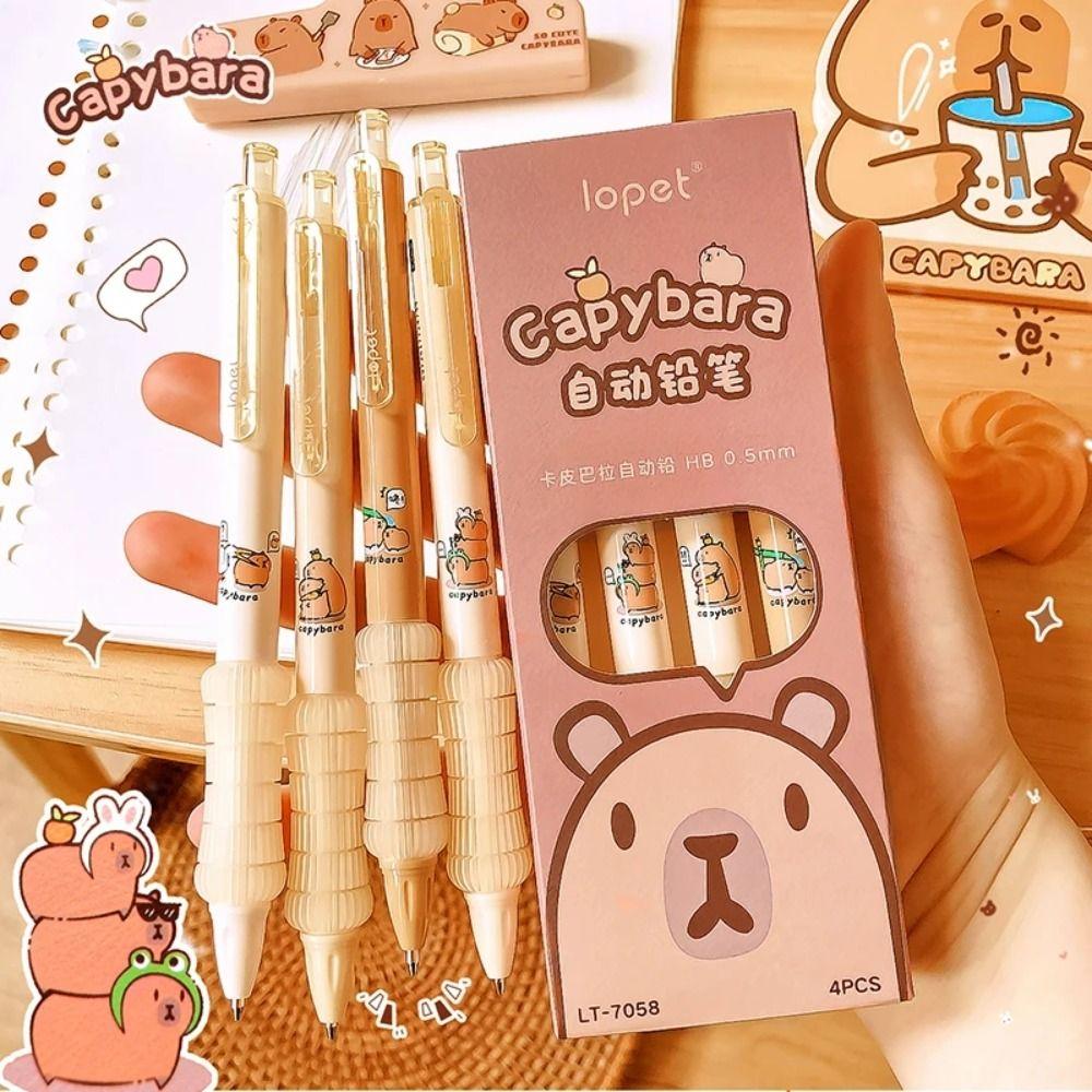 Press Capybara Mechanical Pencil Kawaii Automatic Pencil Creative Propelling Pencil  Students