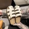 Rom Pantoletten Damen Ballerinas Plateau Schuhe Sommer Lässig Offen Strand Flip Flops Mode Slingback Sandalen Walking Mujer Slides