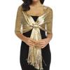 Shiny Round Buckle Tassel Wraps Scarf – European and American Fashion Trend for Evening Party, Dance, Wedding, and Beach Getaway