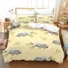 Cartoon Koala Bedding Set Boys Girls Twin Queen Size Duvet Cover Pillowcase Bed Kids Adult Fashion Home Textileextile