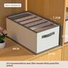 Foldable Fabric Drawer Organizers With Handles Multi-Compartment Storage Box For Clothes Pants Bedding Closet