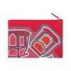 Hermes Silky Pocket Pattern Print Design Silk Storage Bag Women bags Heart-Red Mexican-Blue H082239CKAB