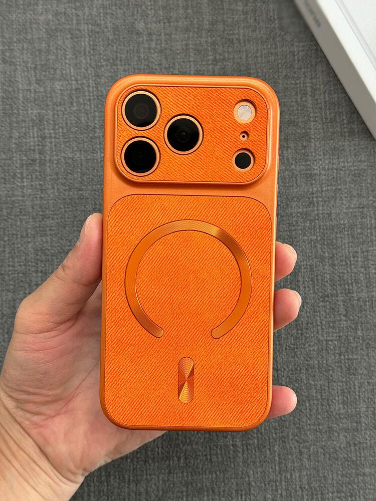 

Jeans Fabric Leather Matte For Magsafe Charge Case For iPhone 13 14 15 16 17 Pro Max Shockproof Bumper Magnet Skin Cover iPhone 16