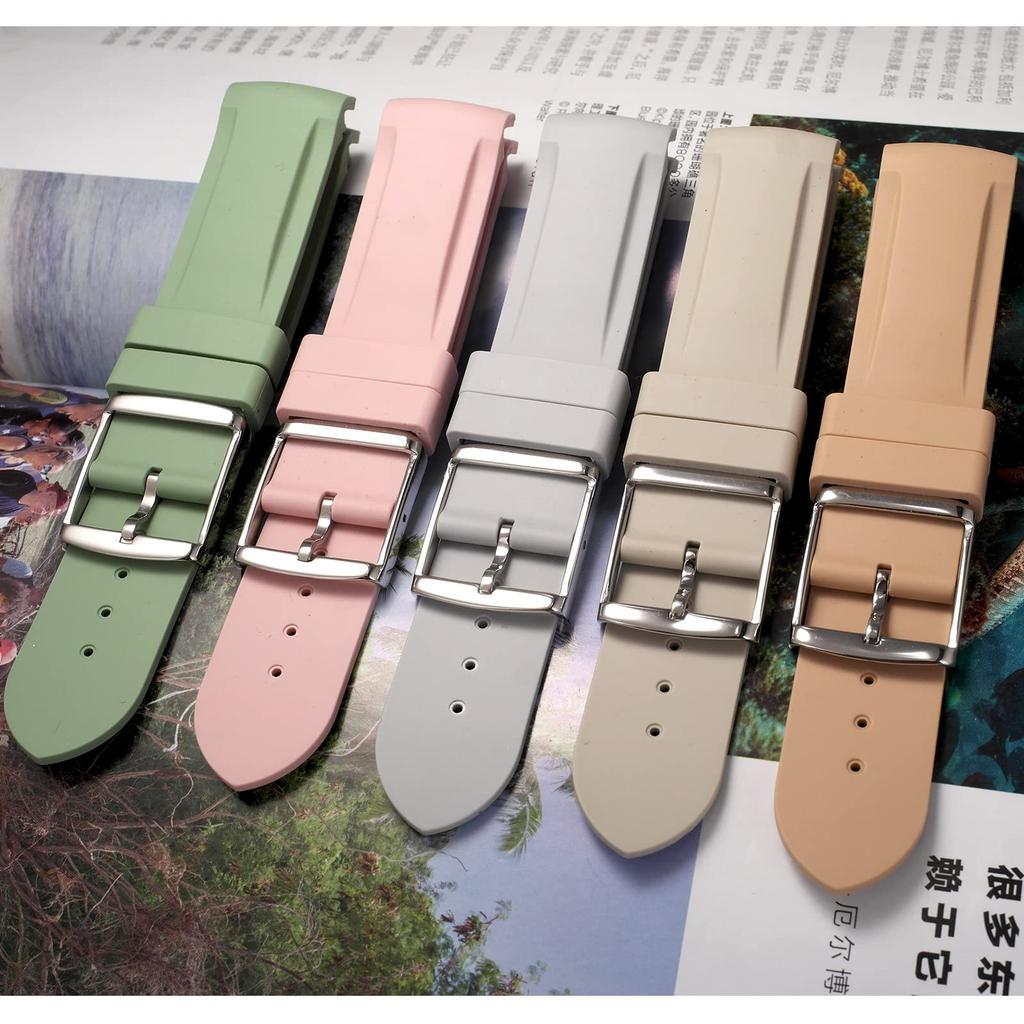 Korlexchi Watch Compatible with Omega and 20mm Watch Accessories Band, Silicone, Moonswatch, X, Swatch, Speedmaster, Unisex, Strap, Waterproof, Soft,