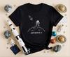 Artemis II Astronaut Přistání na Měsíci Tričko Unisex a Dámské Letní Bavlněné Oblečení Móda Kulatý Výstřih Krátký Rukáv Tričko Streetwear