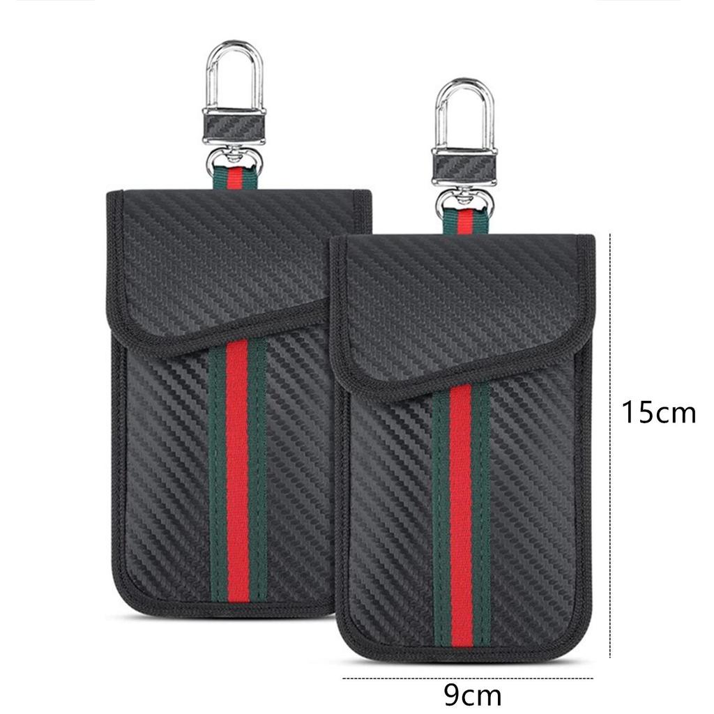 2025 Kolfiber Stöldskydd Nyckelfobs Sköld med RFID-blockerare