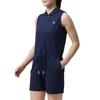 FootJoy Women's Sleeveless Romper Shirt, Navy, Size L, FJW-S24-S12, 81962-L