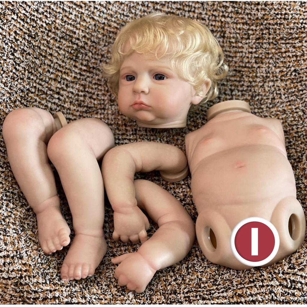 18-20palcový Cameron Reborn chlapec a dívka Celotělový měkký vinyl s 3D malovanými žilkami Viditelné realistické skutečné znovuzrozené panenky a sady nenabarvených panenek