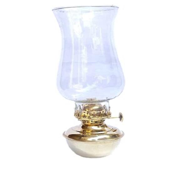 Ottone Lanterna Piccola Lampada a Olio 22.22 Cm