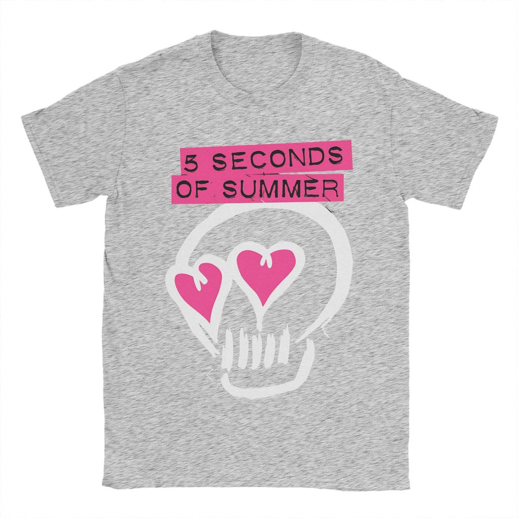 Mens TShirts 5 Seconds of Summer 5SOS Unique 100 Cotton Tees Short Sleeve T Shirts Crewneck Tops Summer