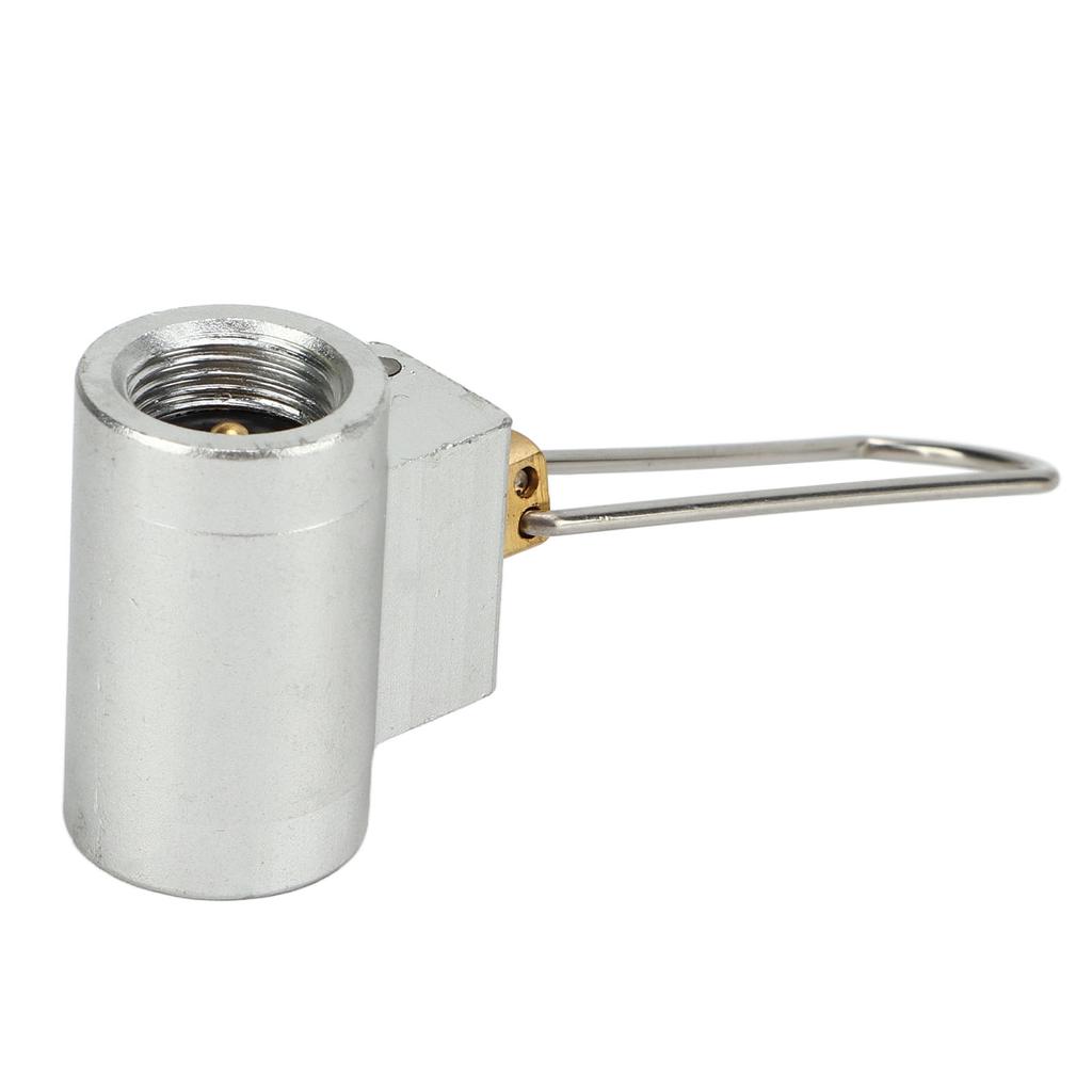 Outdoor Gas Tank Refill Valve Aluminum Alloy Frosted Gas Tank Mutual Filling Joint for Camping Hiking