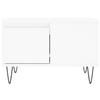 White Coffee Table 55 X 55 X 36.5 Cm Particleboard