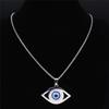 1 Stück Böse Blaue Augen Halskette Edelstahl Türkische Augen Griechischer Schmuck Böse Augen