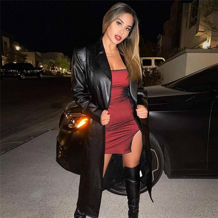 Women Summer Spaghetti Strap Mini Bodycon Dress Slash Neck Split Hip Party Short Ladies