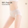 Women's 100% Mulberry Silk Mid-Waist Lace Briefs (2-Pack)