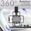 360° Auto-Rückspiegel-Telefonhalter für die Automontage, Telefon- und GPS-Halterung, unterstützt drehbaren, verstellbaren Teleskop-Telefonständer