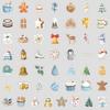 50 New Christmas Series Graffiti Stickers, Water Cup Computer Decorative Stickers, Creative Festival Stickers