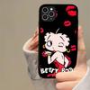 B-Betty-Cute-B-Boop Anime Phone Case For iPhone 17 16 15 14 13 Plus 12 11 Pro Max PC+TPU Cases Back Cover