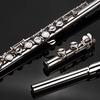 16 Holes Closed Hole Flute C Key Flutes Cupronickel Woodwind Instrument with Cleaning   Cloth Rod Gloves Screwdriver