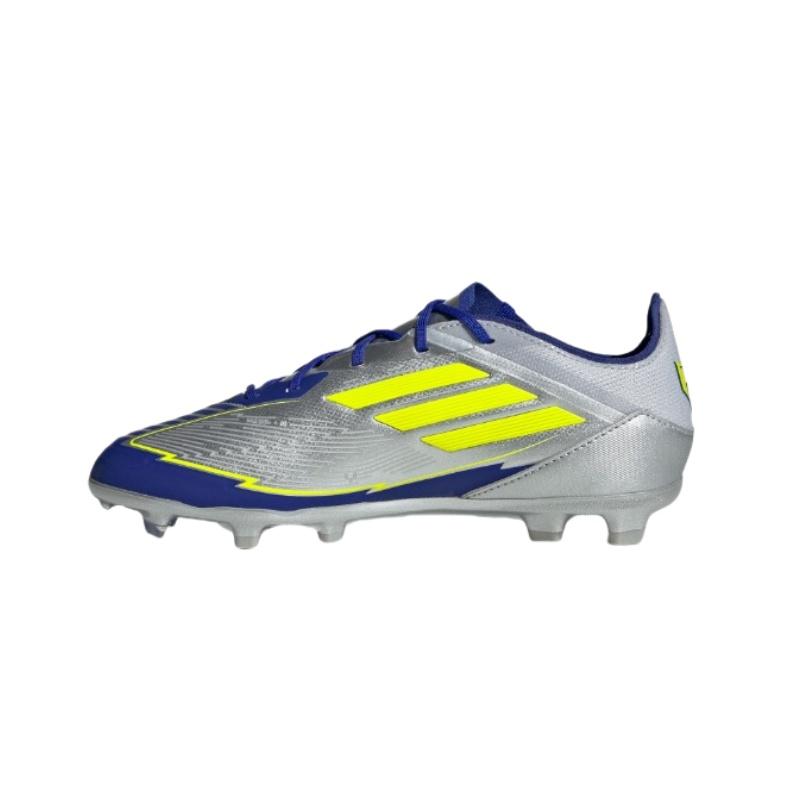 Adidas F50 ELITE Low top Kids' Soccer Shoes Metallic Silver/Bright Neon Yellow/Bright Blue Teenagers IH0921