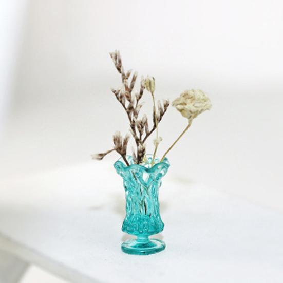 Mini-Vase Gute Verarbeitung Angenehmes Handgefühl Maßstab 1/12 Mini-Blumenvase Jardiniere Modell zur Dekoration