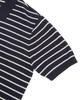 IL CORSO Saint Stripe Short Sleeve Knit Navy Iesw5E401N2