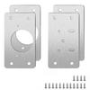 Stainless Steel Hinge Support Plate for Cabinet Door and Drawer Repair Suitable for Kitchen Cupboard Hardware Fixing