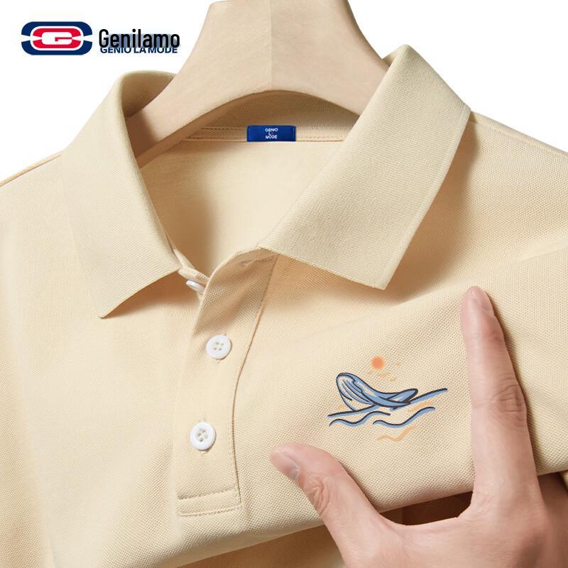 GENIOLAMODE Men s Quick-Dry Polo T-Shirt 3XL