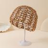 Cappello per capelli, cappello fatto a mano con paillettes intagliate, cappello in filo di cotone, forma concava per capelli, cappello a rete per la testa