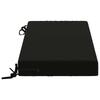 2 piece Bench Cushion Set SOEST 2 pcs 100percent  Polyester Black