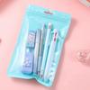 6Pcs/Set 6 Color Pens Student Tools Gift Kit Large Capacity Learning Gift Box  Desktop Organizer