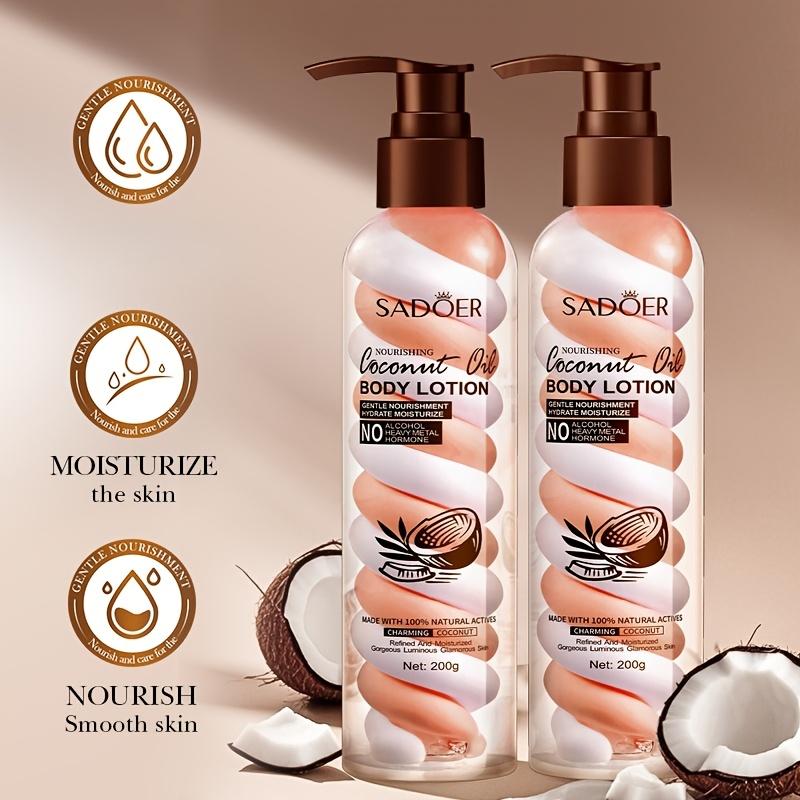Coconut Oil Nourishing Marshmallow Scented Body Lotion for Autumn and Winter Deep Hydration