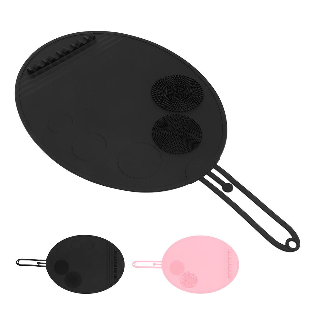Silicone Makeup Brush Cleaning Mat Multi Textures Large Size Portable Washing Tool Scrubber Cosmetic