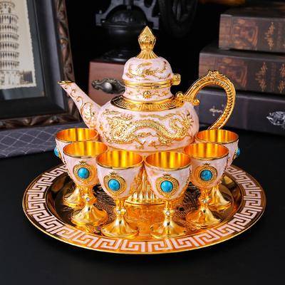 Wine Pot Set Large Capacity Wine Pot Household Retro High-end Baijiu Cup Creative Wedding Baijiu Wine Set Ornament