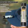 Mini Led Flashlight For Disaster Relief Long Endurance Emergency Pocket Light With Key Clip Small Outdoor Survival Lamp