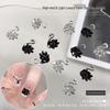 Hepburn Black Swan Zirconia Nail Art Decorations: Sparkling Rhinestone Accessories for DIY French Manicures