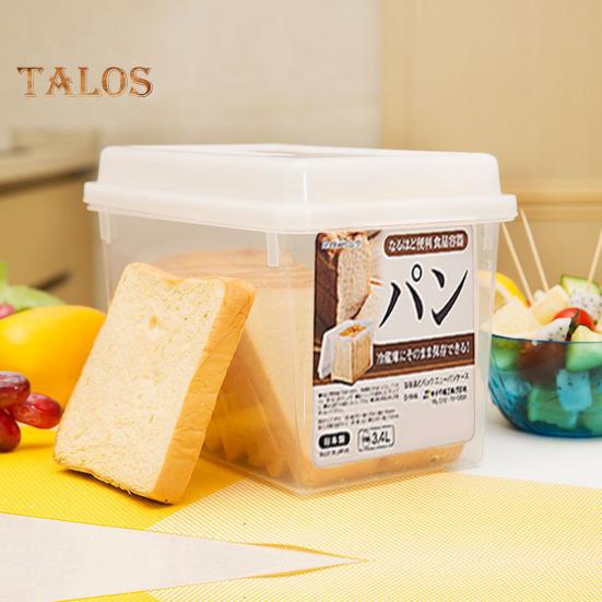 Bread Storage Box 3.4L Capacity Airtight Bread Container for Kitchen Counter Large Sandwich Holder BPA-Free Bread Keeper with Airtight Lid Stackable