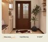 Minimalist Chinese Style Wood Grain Ceiling Spotlight for Hallway, Living Room, Entrance, or Cloakroom