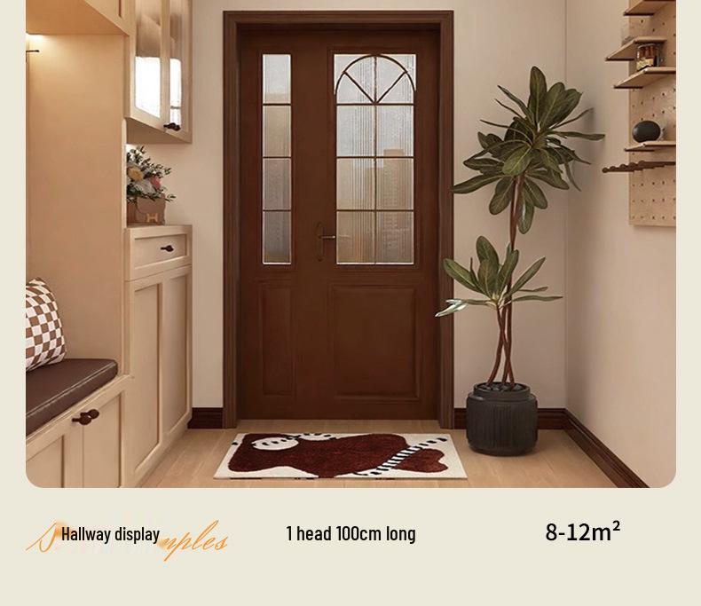 Minimalist Chinese Style Wood Grain Ceiling Spotlight for Hallway, Living Room, Entrance, or Cloakroom