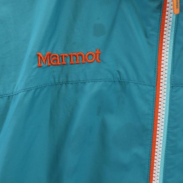 MARMOT Outdoors Long sleeve Zip hoodie XL Blue logo Men's Used