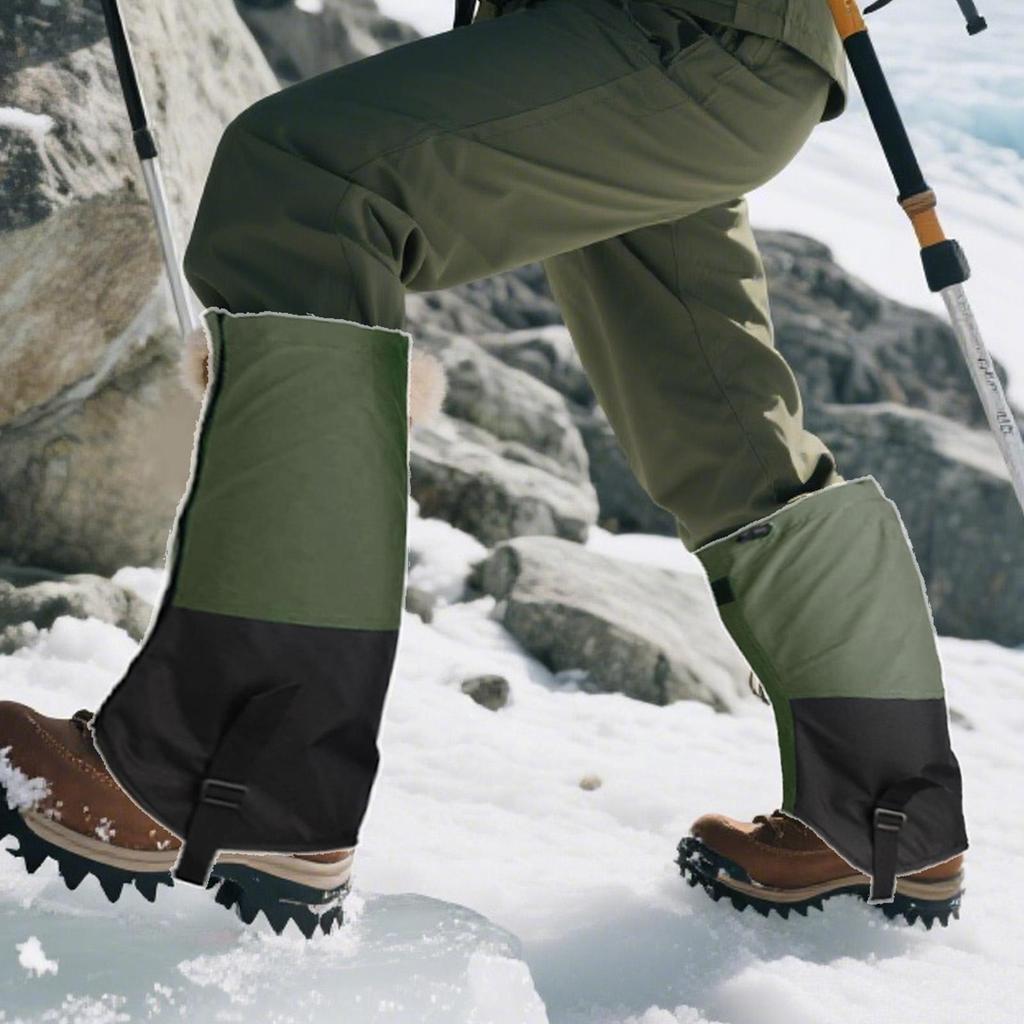 Leg Gaiters For Men Waterproof Boot Gaiters For Hiking Adjustable Leg Protector For Men Women Summer Wading Running Winter