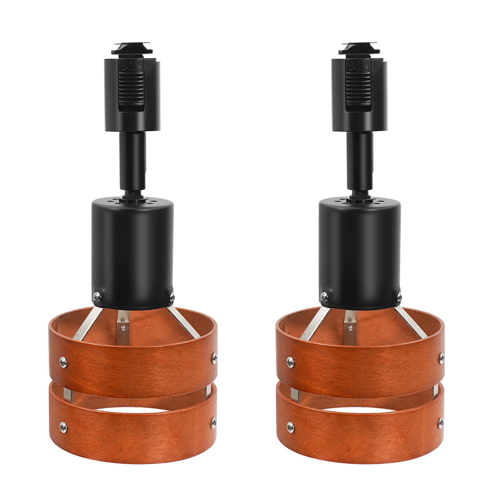 

Aiwode Коричневый Деревянный Круглый Трековый Светильник, Трековый Прожектор с Цоколем E26, Регулируемый Угол, Механизм Фиксации для Предотвращения Падения, Легкий