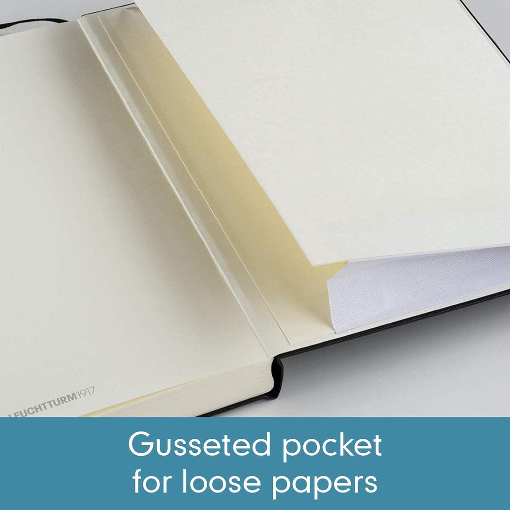 Leuchtturm A5 Notebook with Dotted Grid, Nordic Blue, 354586, Officially Imported