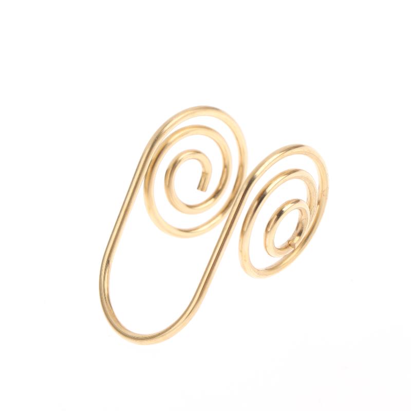 Adjustable Metal Palm Ring Portable Jewelry Accessories Spiral Palm Ring Handmade Reiki Energy Spiral Hand Ring Gift