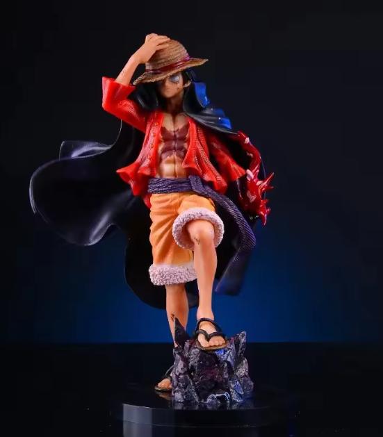 Anime Figure Luffy Four Emperors Monkey D. Luffy Action Figurine 25cm Pvc Collectible Model Toys In Stock