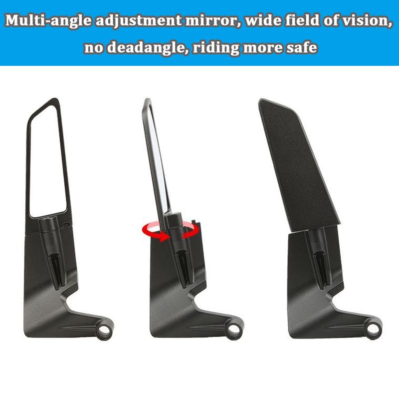For YAMAHA MT03 MT07 MT09 MT10 XMAX KTM BMW S1000R Motorcycle Mirrors Stealth Winglets Mirror Kits To Rotate Adjustable Mirrors