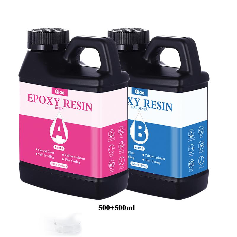 Hitzebeständig 1:1 Epoxidharz-Set Ultra klares, schnell härtendes Epoxidharz für Untersetzer, Arbeitsplatten, Bartheken & Kreative Bastelarbeiten